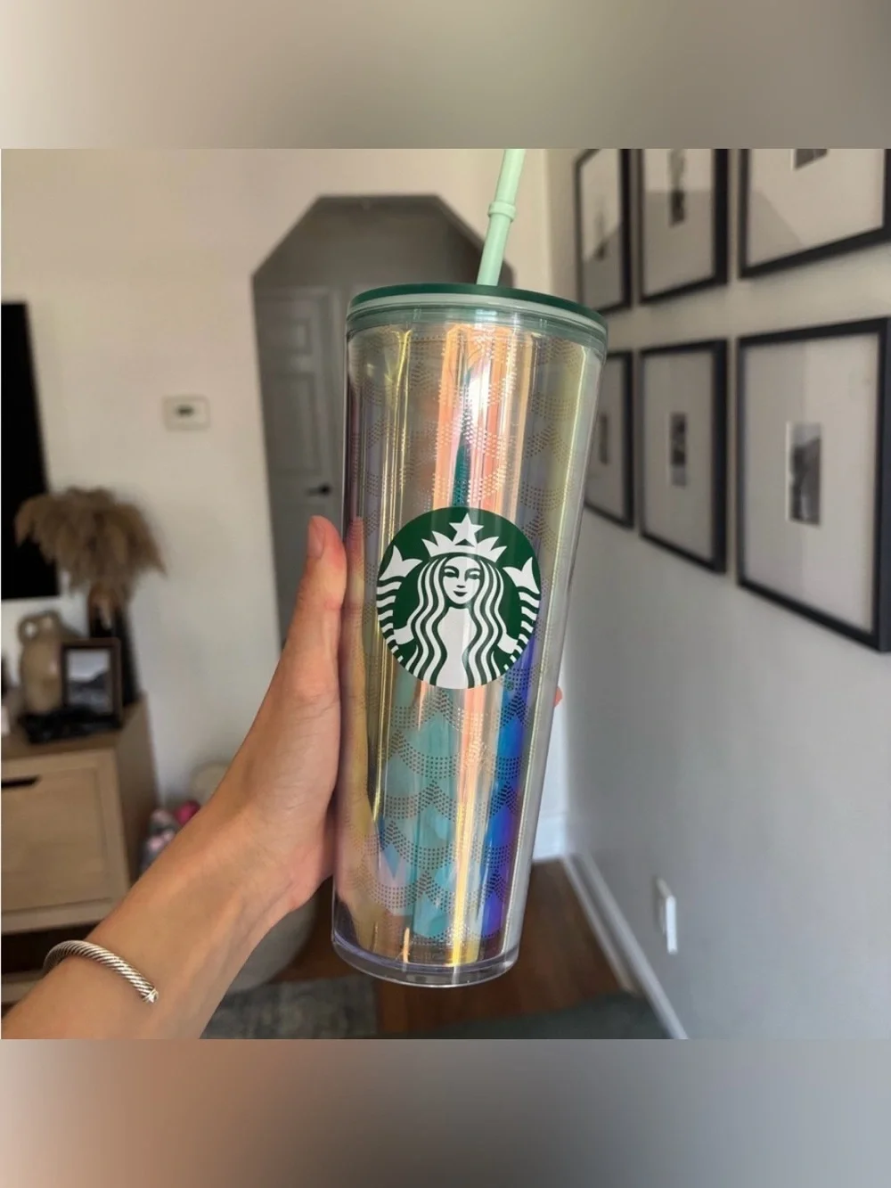 Starbucks Mermaid Scales Siren Iridescent Tumbler 24oz